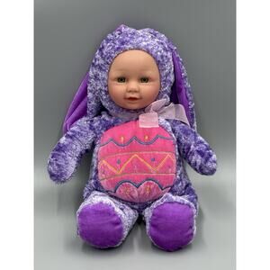 Sugar Loaf Kostume Kids Doll Bunny Baby Plush Purple 14” Stuffed Toy